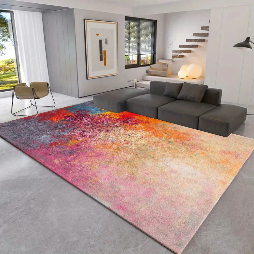 Abstract Colorful Splatter Art Area Rug Soft Home Decor Carpet for Living Room Bedroom Floor Mat