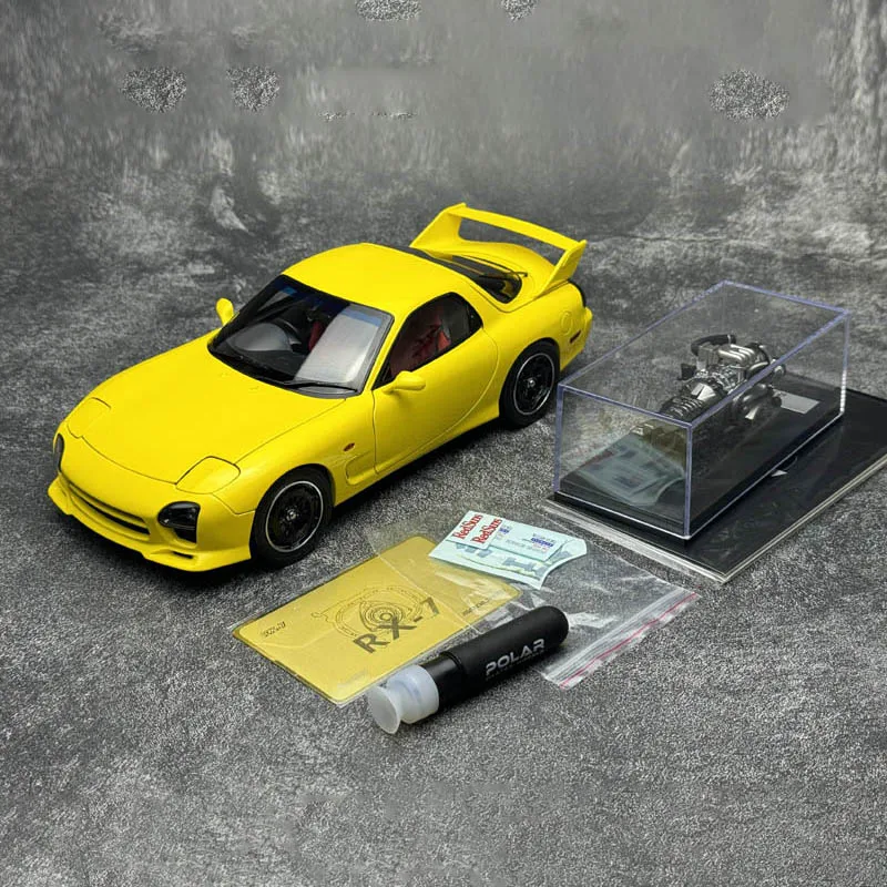

POLAR MASTER масштаб 1:18, литой под давлением сплав Mazda RX7 SPEED, игрушки, модель автомобиля, классика, ностальгия, сувенирные подарки для взрослых, статический дисплей
