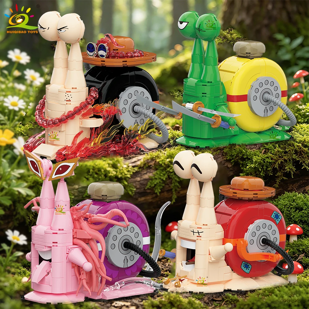 HUIQIBAO MOC Piratenschnecken-Insektenmodell Baustein-Set Telefonwanzen-Serie Konstruktionsspielzeug für Kinder Heimdekoration