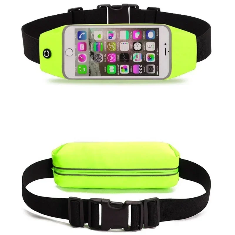 Outdoor Running Waist Bag Waterproof Mobile Phone Holder Belt Jogging Pack Bag Gym Fitness Touch Screen Bag Sport Accessories