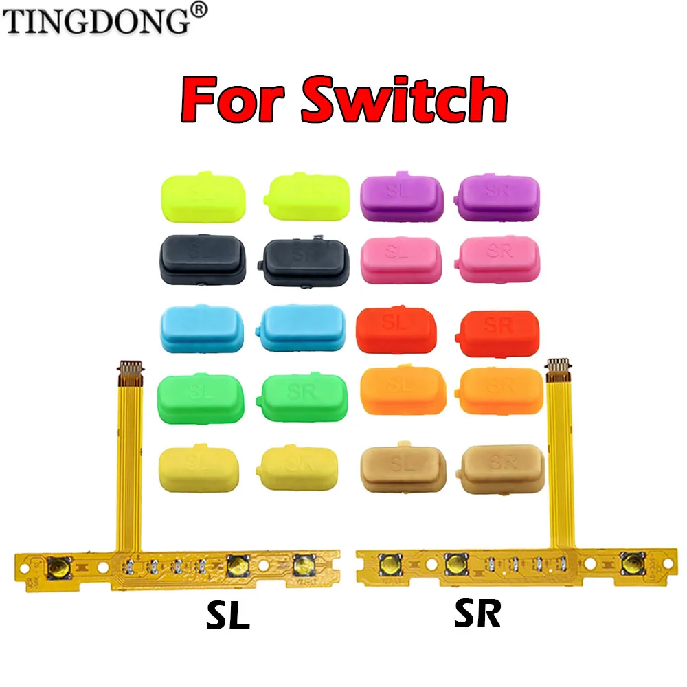 SL SR Button Flex-Kabel-Set mit SL SR Button-Kappen für Switch Joy-Con Controller Ersatzteile zur Reparatur