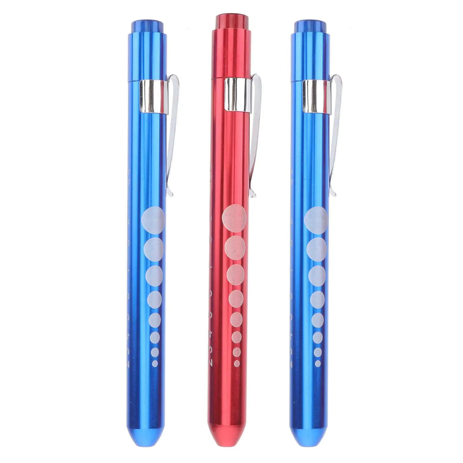 

3pcs LED Penlights 13 5cm White LED Diagnostic Pocket Clip Nurse Healthcare Bright Beam AAA Operated Reusable Medical