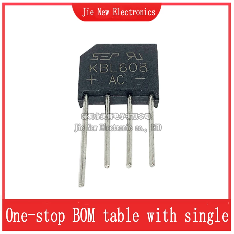 5PCS KBL406 KBL408 KBL410 KBL606 KBL608 KBL610 Single Phase Diode Bridge Rectifier KBL-406 KBL-410 KBL-606 KBL-608 KBL-610 DIP-4