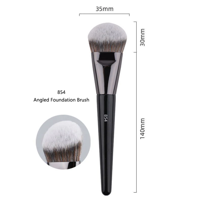 1pc Angled Foundation Makeup Brushes Liquid Foundation Base Make up Brush Bronzer sided Detail Face Essential Beauty tools 854