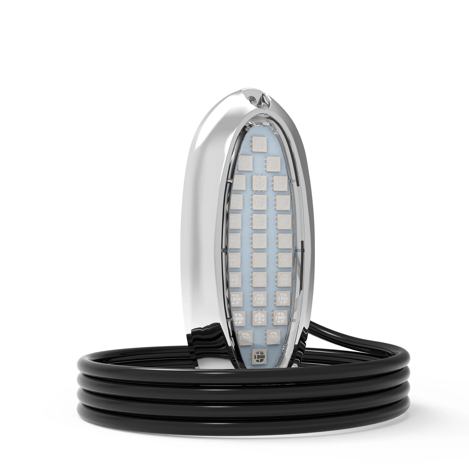 30LED Boat Cabin Light Waterproof LED Boat Navigation Light 10-30V Marine Boat Warning Signal Underwater Yach Lamp Blue White