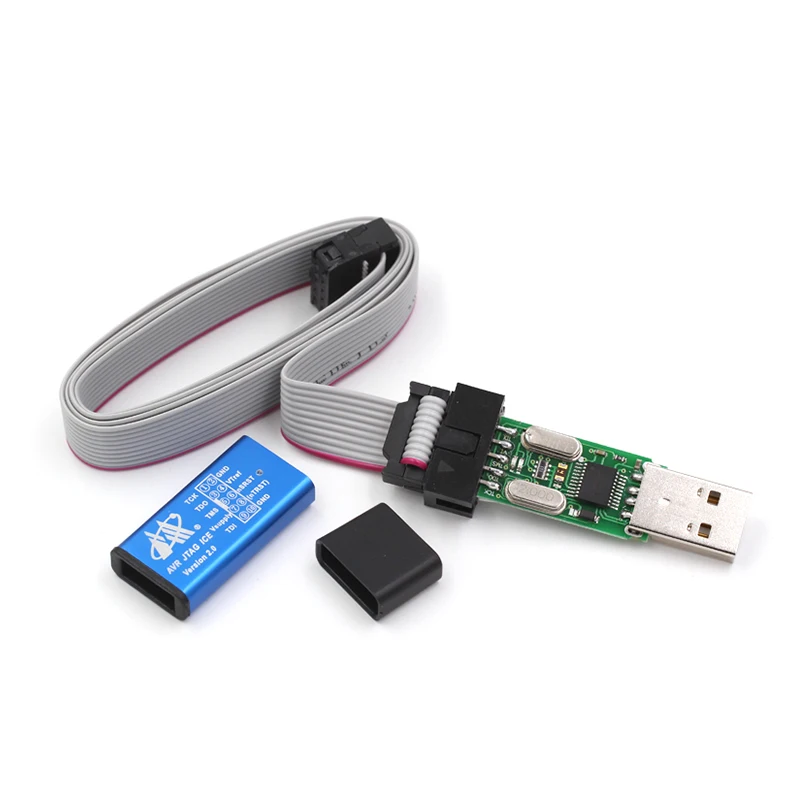 USB AVR JTAG ICE Emulator USB Programmer Metal Case + Over-Current Protection + Wide Voltage Range