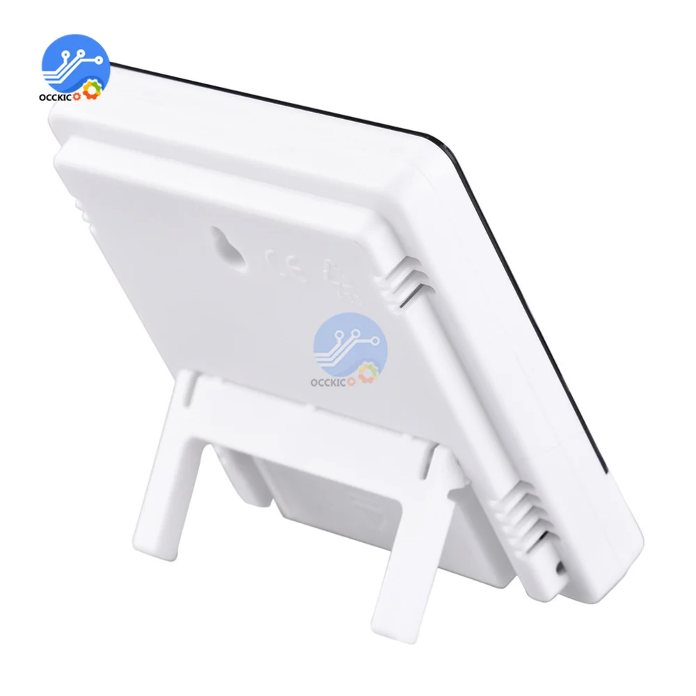 HTC-1 Indoor Kamer Lcd Digitale Elektronische Thermometer Hygrometer Meten Temperatuur-vochtigheidsmeter Wekker Weerstation