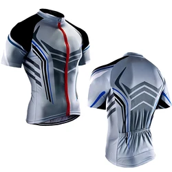 2024 MTB shirt Short Sleeved Cycling Jersey Tops Quick-drying Outdoor sports slim fit jersey