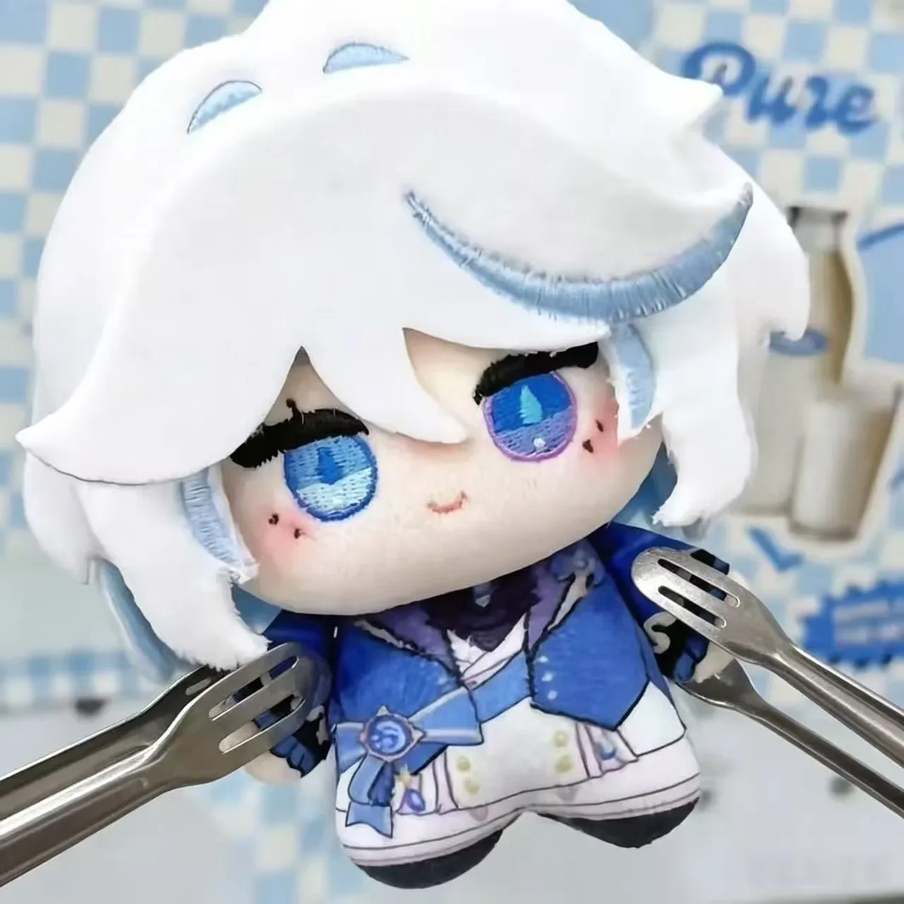 10cm Genshin Impact Tongren Surrounding Plush Doll Pendant Funny Game Cosplay Stuffed Toy Doll Fans Collect Holiday Present Gift