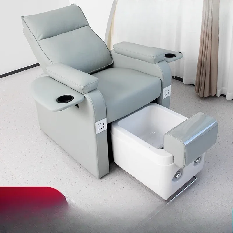 Manicure sofa multi-functional foot chair, foot bath foot massage recliner, eyelash beauty salon eyebrow tattoo embroidery bed