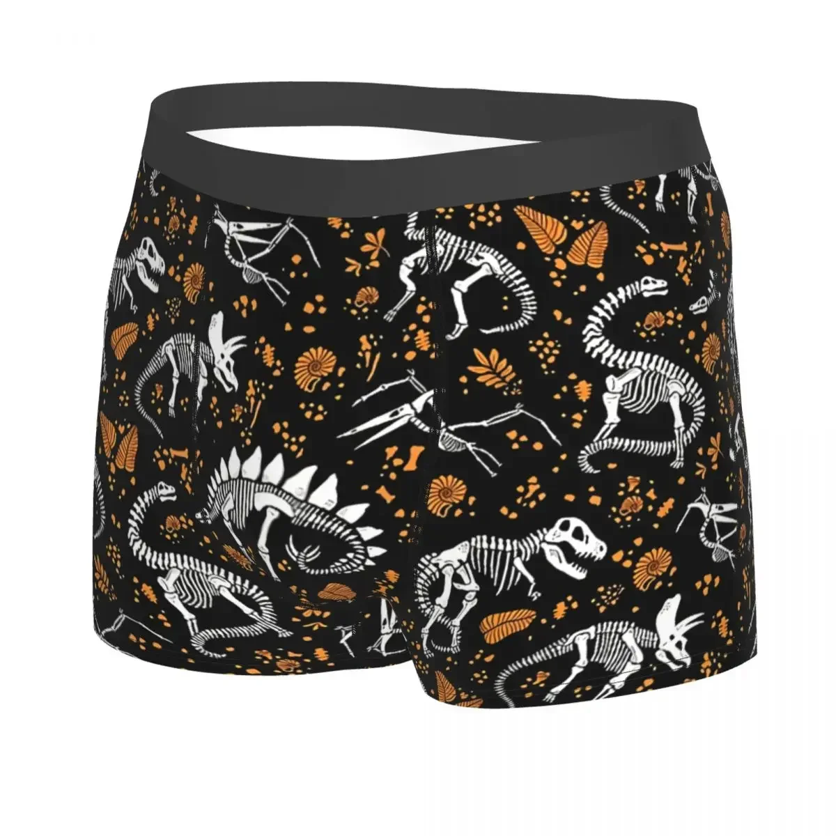 Excavated Fossils Men Boxer Briefs Dinosaurs Highly Breathable Underpants Print Shorts Gift Idea