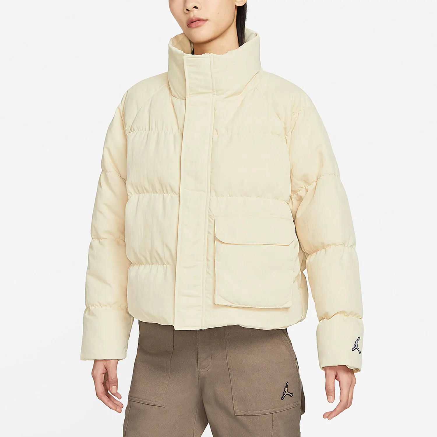 Nike Authentic Air Jordan Women's Sports Warm Stand up Collar Cotton Jacket DR0547-234