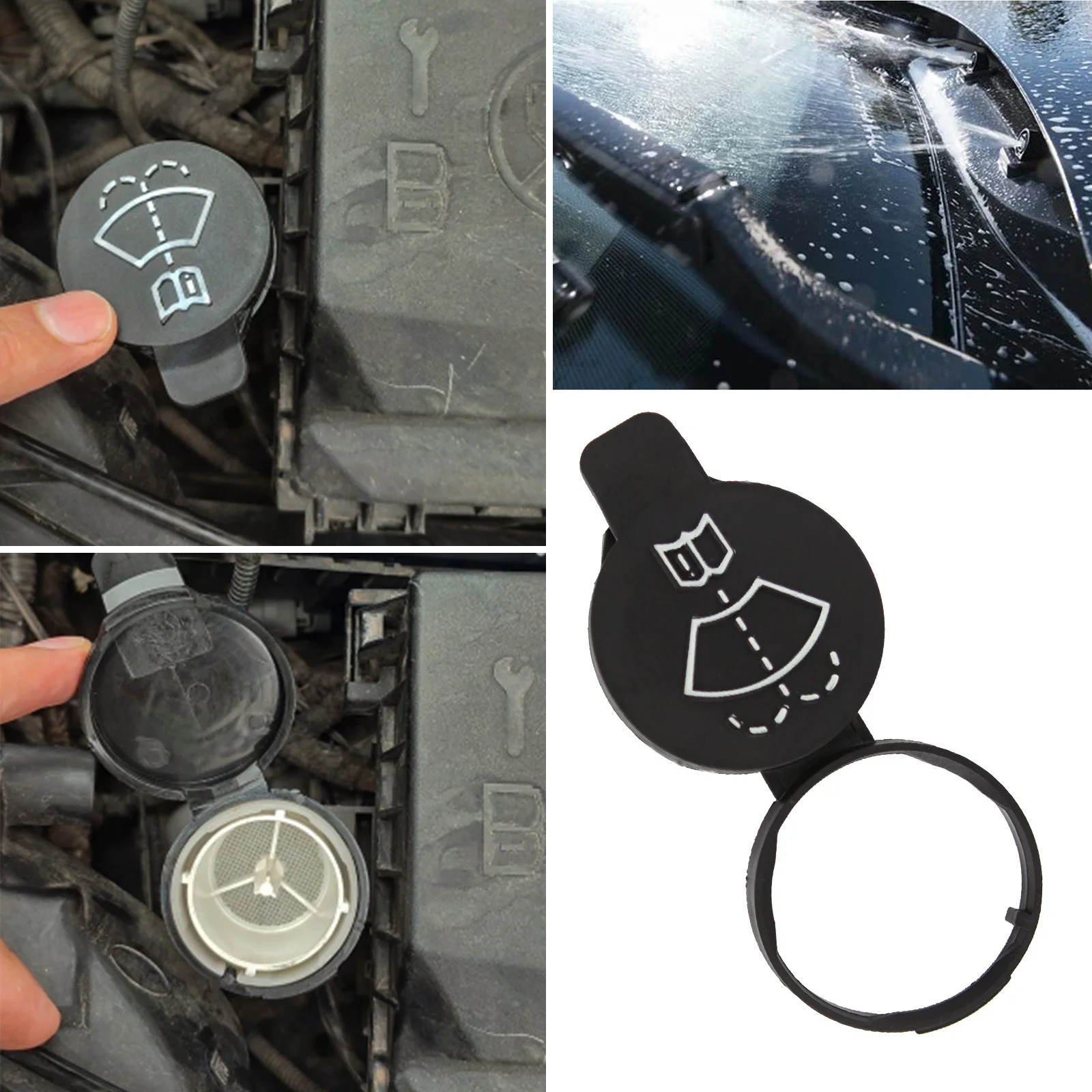 

Car Windshield Washer Bottle Cap Nozzle Cover Windscreen Wiper 13227300 For Vauxhall Astra J Meriva B Corsa Adam Buick Cadillac