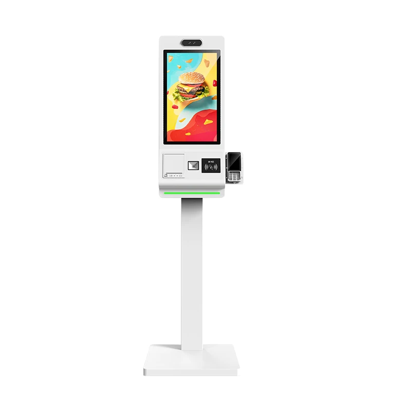 VETO 18.5 21.5 24 27 32 Inch Touchscreen Payment Terminal Kiosk QR Code Scanner 80mm Printer For Retail High Visibility Kiosk