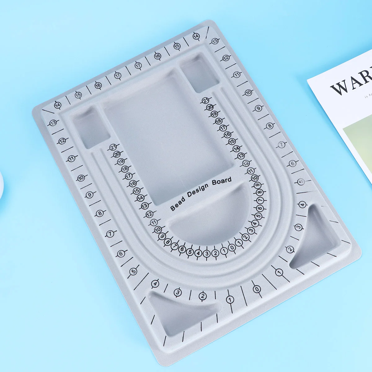 Tavole per la progettazione di perline Creazione di gioielli Collana Bracciale Strumento di misurazione Robusta tavola per perline Perline stabili Pickup facile Compatto