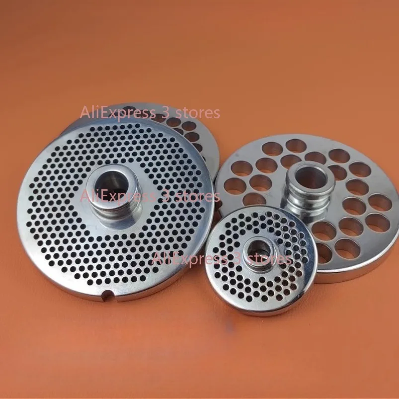 أجزاء مفرمة اللحم من نوع 42 - شفرة من الفولاذ المقاوم للصدأ، شبكة لوحة مثقوبة وملحقات لوحة الشاشة، رأس سكين على شكل متقاطع #4