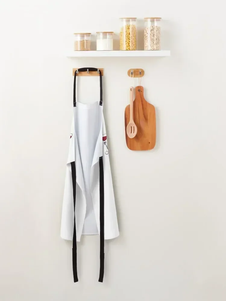 Here for wine! Apron Kitchen Things For Home Kitchen Items For Home home useful pieces Restaurant Apron