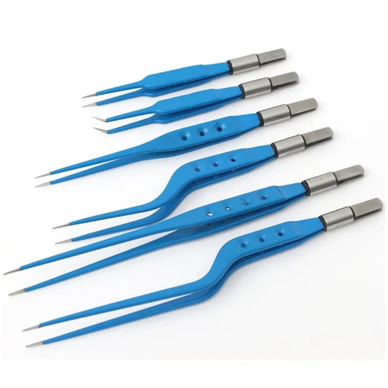 Ophthalmic bipolar coagulation forceps, high-frequency electrocautery, two-stage forceps, coagulation wire, ophthalmology