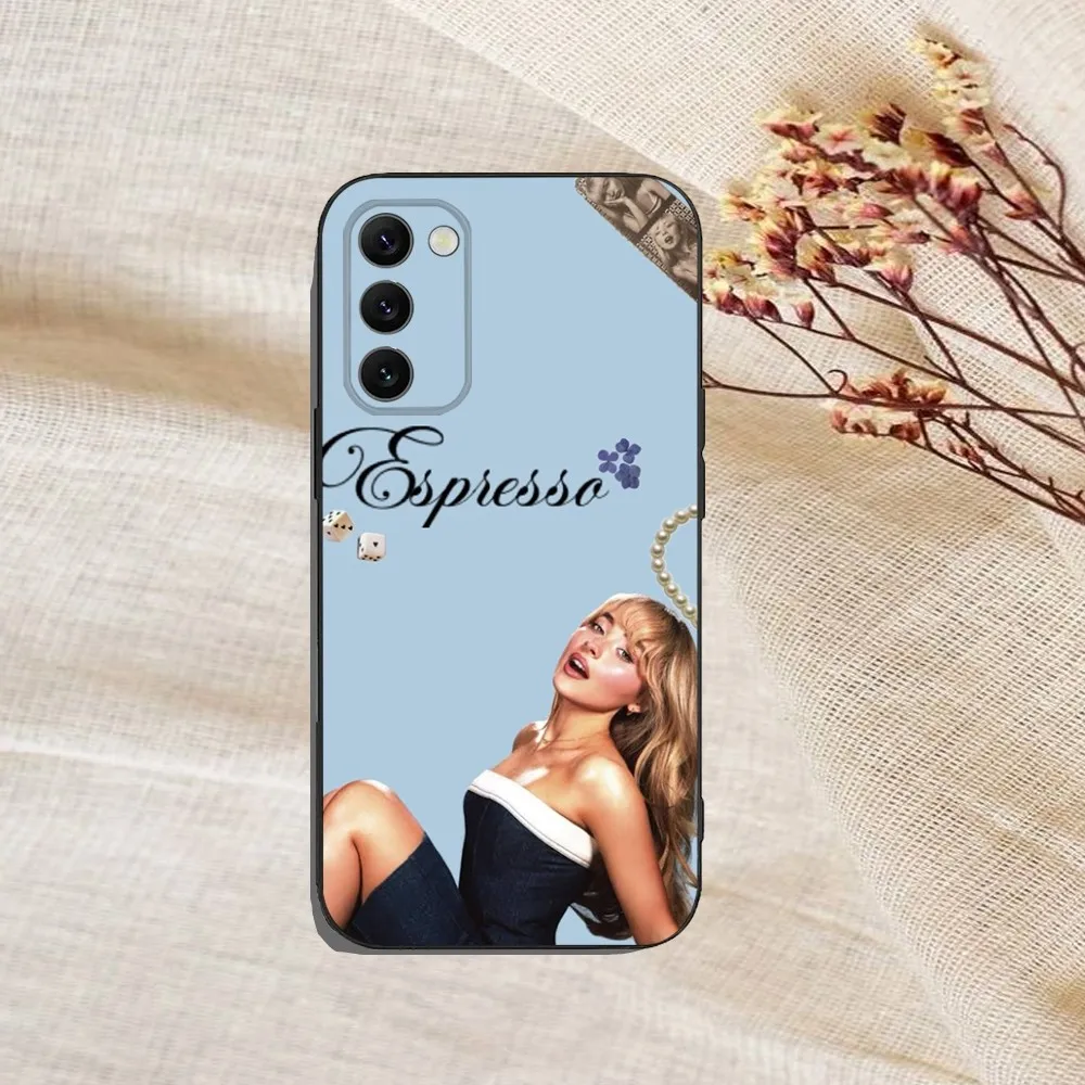 Singer Sabrina C-Carpenter Phone Case For Samsung Galaxy A13,A21s,A22,A31,A32,A52,A53,A71,A80,A91 Soft Black Cover