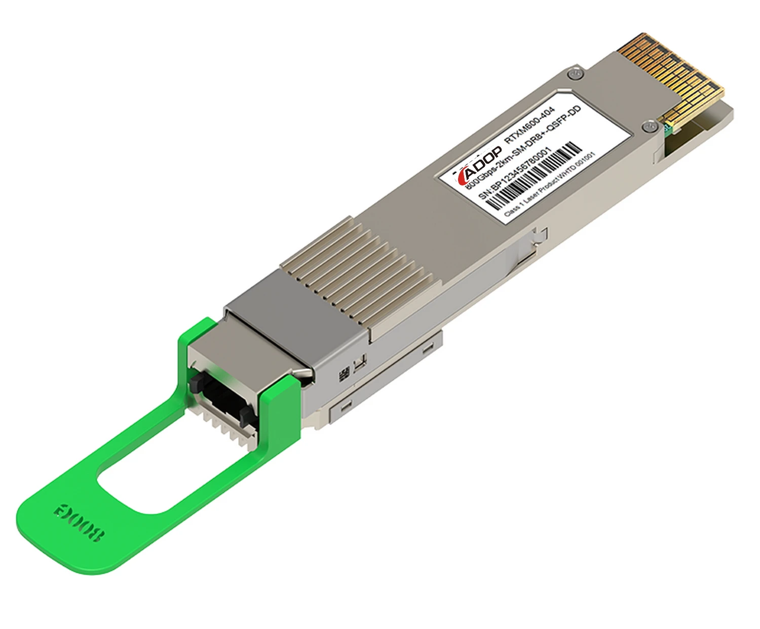 ADOP for Generic Compatible 800G QSFP-DD800 DR8+ transceiver modules, 800 Gigabit Ethernet up to 2km, Single Mode MPO-16