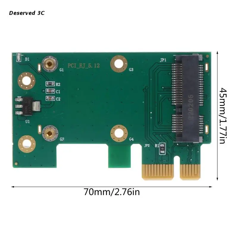 PCI- Express WIFI สีเขียว Edition PCIE Mini PCIE ไรเซอร์การ์ด