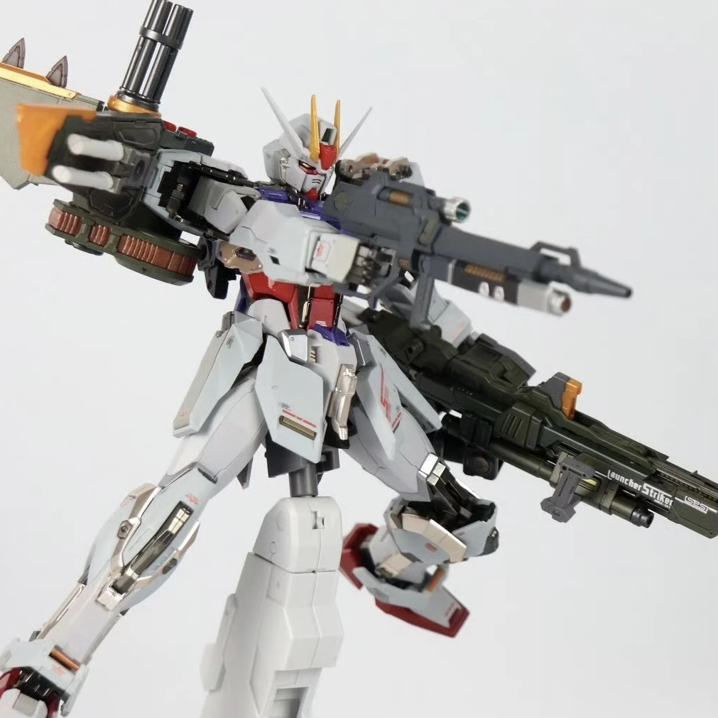 Mg 1/100 Mobile Suit Figure Strike Freedom Type Mobile Suit Dual Backpacks Assembly Figure With Sword And Launcher Toy Boy Gifts