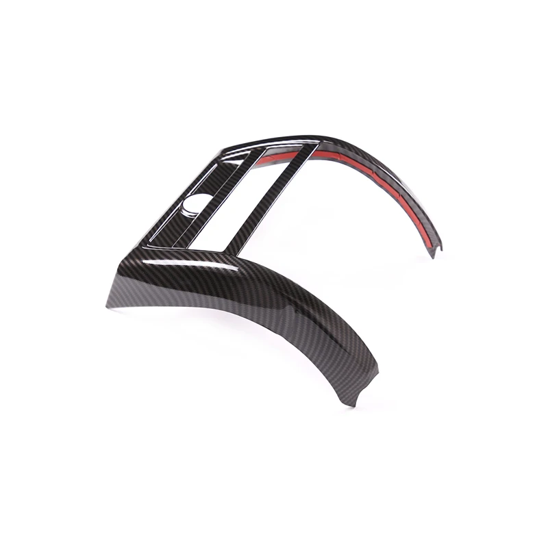 For BMW 5 Series F10 2011-2017 ABS Carbon Fiber Style Rear Air Conditioner Air Vent Frame Cover Decorative Sticker Auto Parts