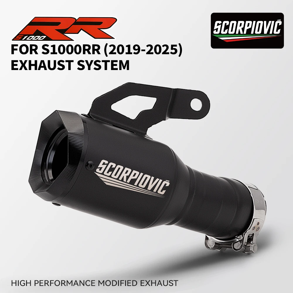 

Motorcycle Exhaust Escape System Slip-On for S1000RR 2019-2025 Modify S1000RR Performance Exhaust