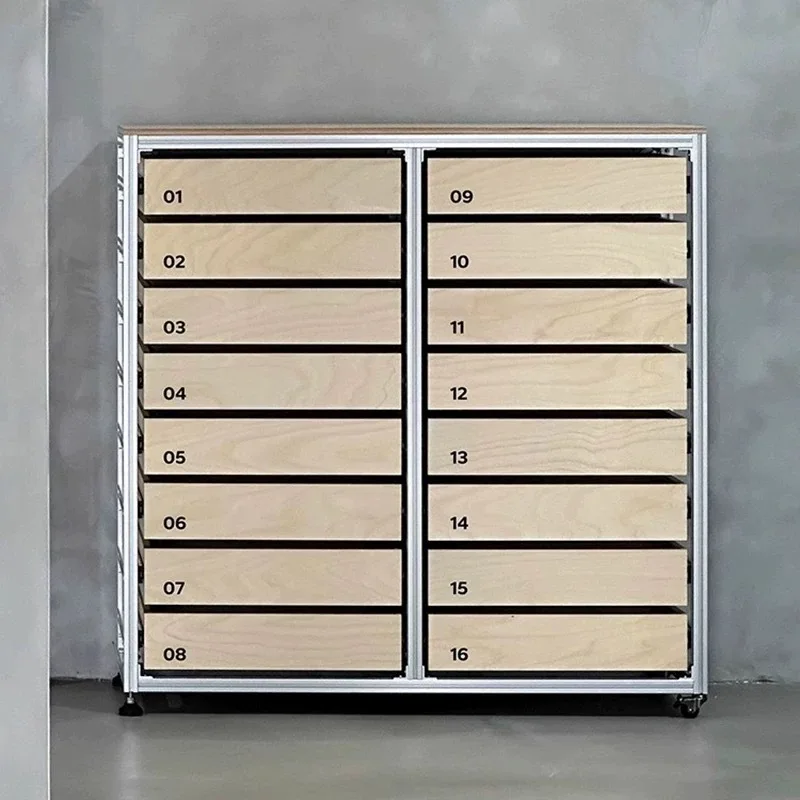 خزانة ملفات من الألومنيوم في العصور الوسطى، وتخزين الألواح البحرية، وخزانة الأدراج، والجانب، والصدر