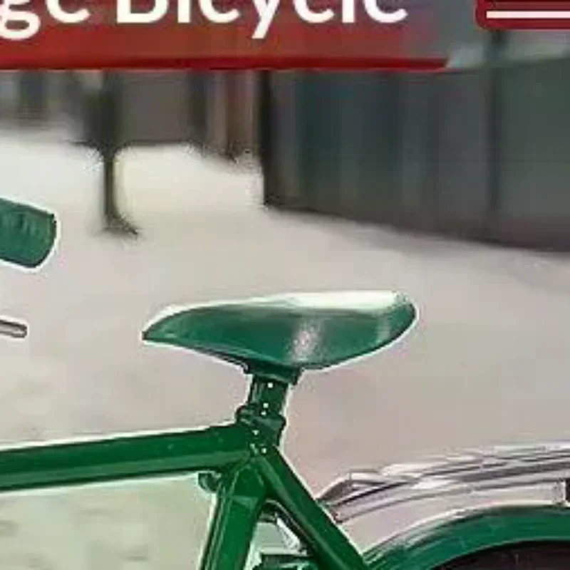 1セット シミュレーションコレクションギフト 1:10モデル ミニレトロ合金自転車 ダイキャスト マウンテンメタルバイク 空気入れ付きおもちゃ