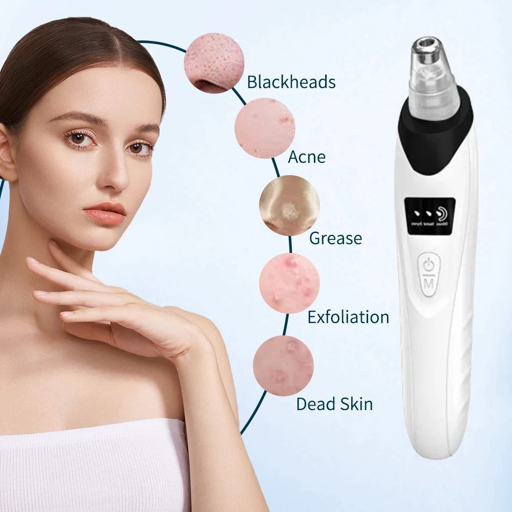 مجموعة هدايا عيد الميلاد الجديدة لعام 2025، جهاز تنظيف الوجه ذو 3 شفط - منظف المسام المفرغ لإزالة الرؤوس السوداء والجلد الميت