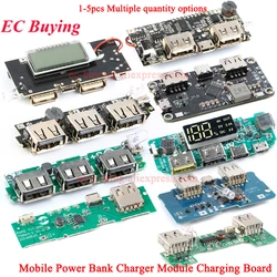 3 USB 3V to 5V 2A 1A Mobile Power Bank Charger Controller Module Step Up Boost Power Module Lithium Battery Charging Board LED