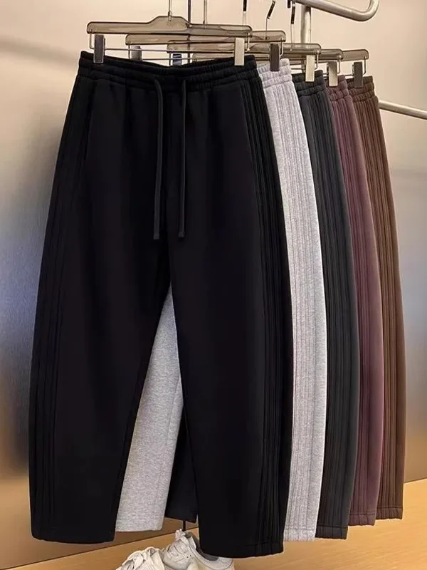 

Мужские повседневные брюки прямого кроя, осенне-зимние, новые, модные, цветные, спортивные, молодежные, длинные брюки Haome