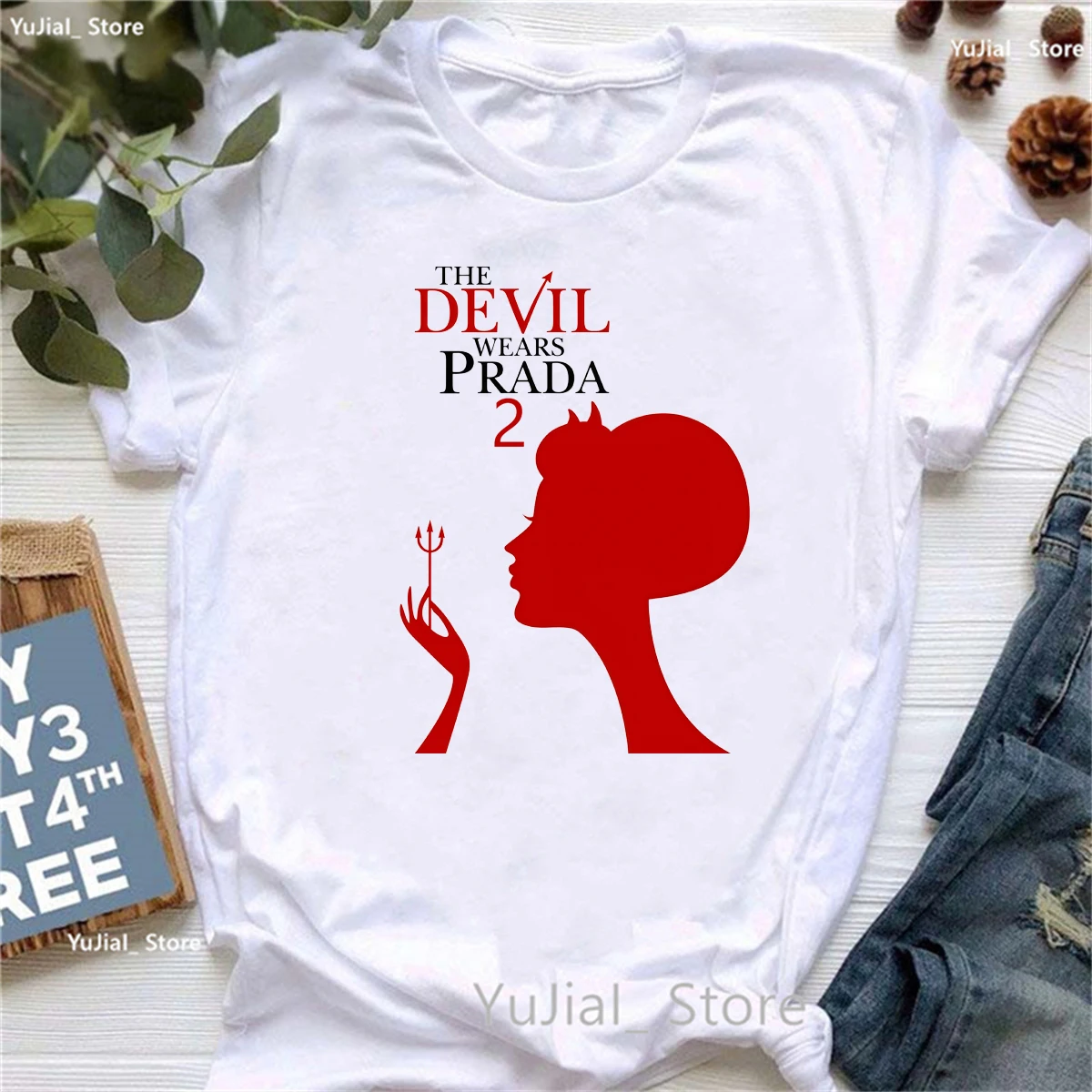 

The Devil Wears Prada 2 Graphic Printed T Shirt Girls Fashion Red High Heel T-Shirt Women Clothes 2026 Summer T-Shirt