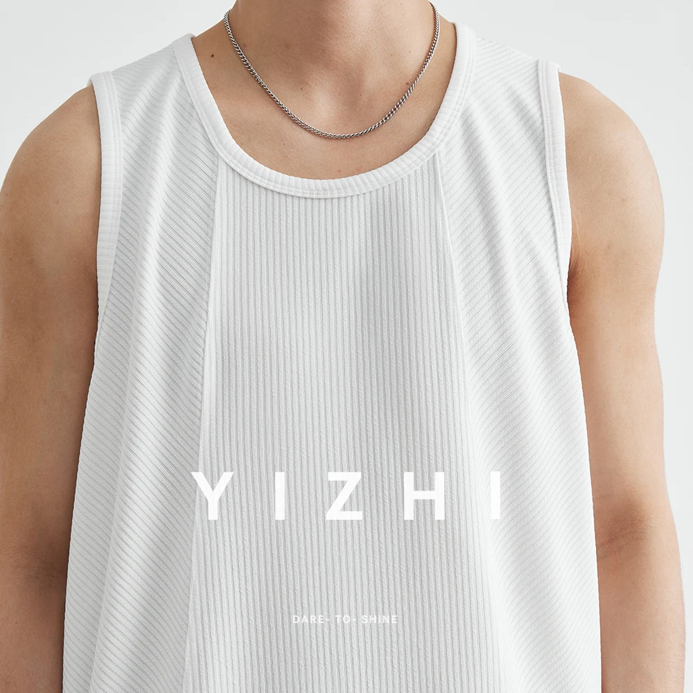

Men's Fashion Fitness Sports Vest 2025 Summer New Solid Color Loose Breathable Sweat-absorbent Comfortable Sleeveless T-shirt