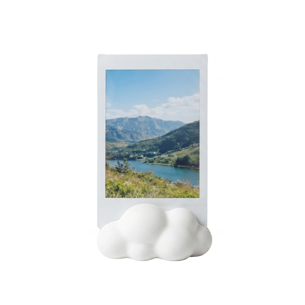 Cloud Photo Clip Cute Desktop Ornament for Students Office Desk Decor 3D Printed Memo Holder Gift Stable Base PLA Art