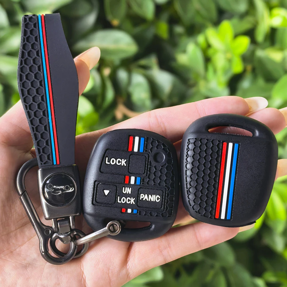 Car Key Case Cover Holder for Lexus GX470 RX350 ES300 for Toyota Land Cruiser Camry Corolla FJ Car Key Cover Case Keychain