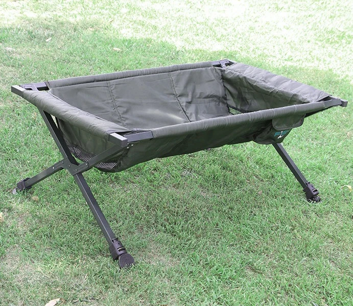 

2026 Hot Factory direct sales120cm length adjustable leg folding carp fishing equipment carp cradle UK care fish oil