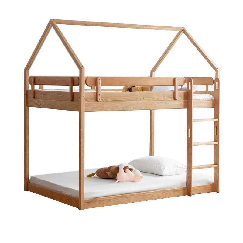 

Nordic all solid wood children's bed high and low bed mother and child bed modern simple upper and lower
