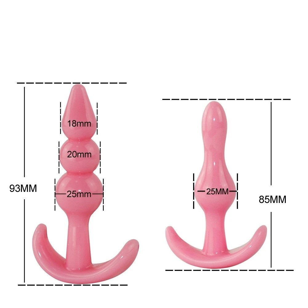 4 Sizes Anal Plug Adult Sex Products Crystal Butt Plug Stimulator Sextoy Anal Dildo Toys Anal Sex Toys for Men Women Gay Unisex