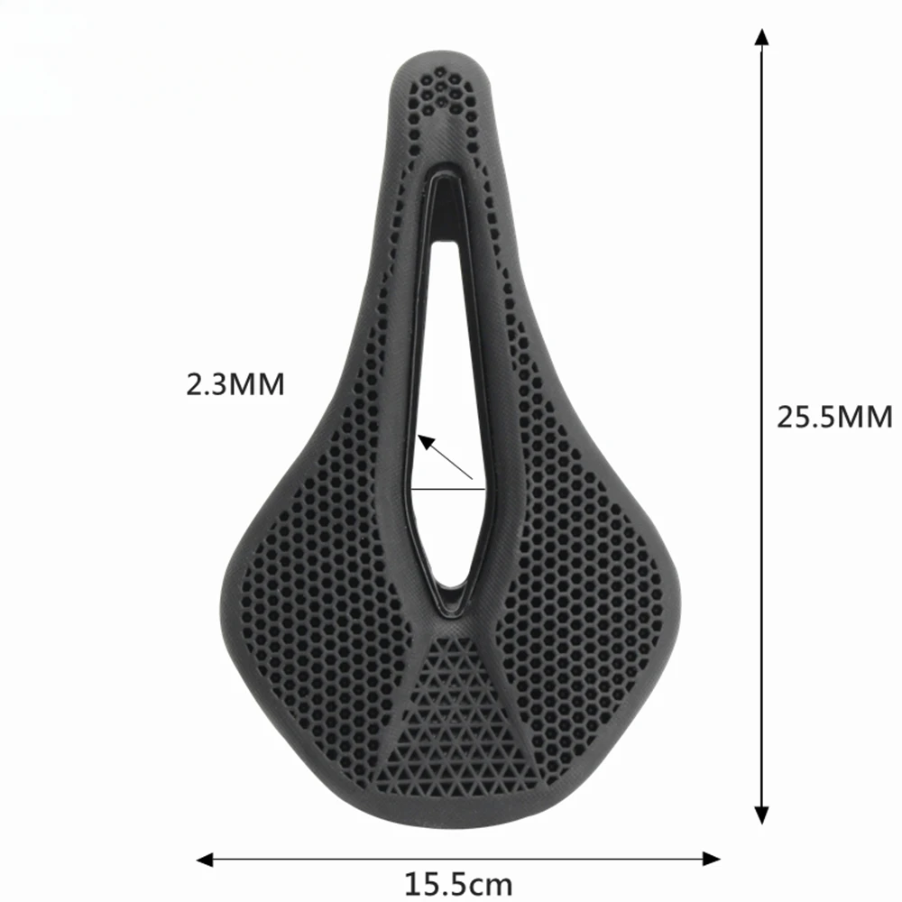 MTB 3D Bicycle Saddle Honeycomb Bionic Structure Comfortable Cushion Wear-resistant Durable Non-slip Road Bike Accessories