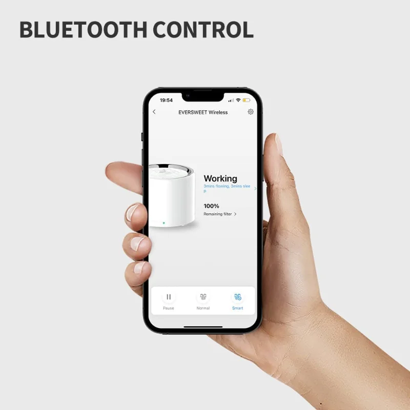 PETKIT EVERSWEET Wireless SUS 304 Smart Pet Water Dispenser with APP Monitoring Remain Water and Filter Status Pet Fountain