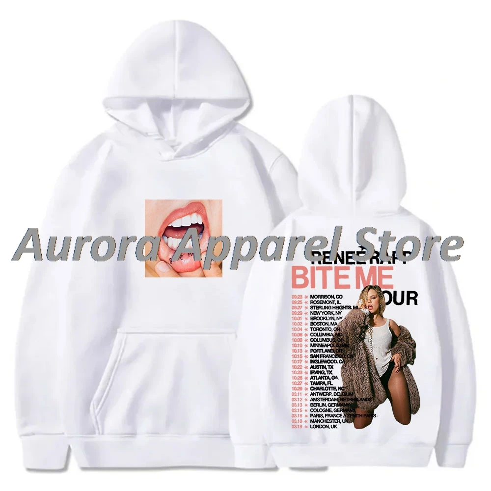 رينيه راب بايت مي جولة حول العالم هوديس ميرش تأثيري النساء الرجال أزياء بلوزات طويلة الأكمام #2