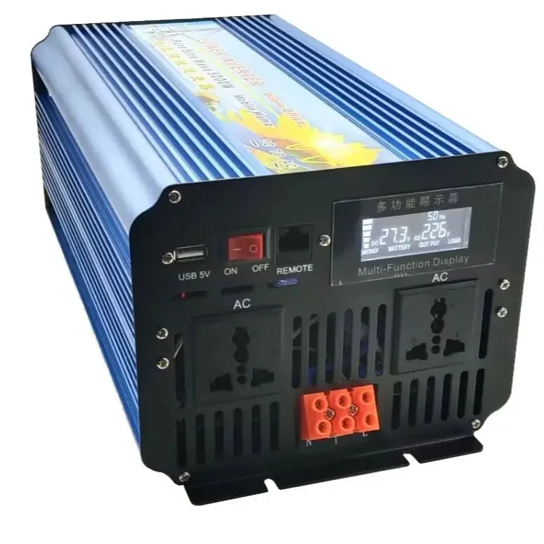 Free Shipping 5000W Peak Power 10000W DC 24V To AC 220V 230V 240V 50HZ 5000Watt Pure Sine Wave inverter