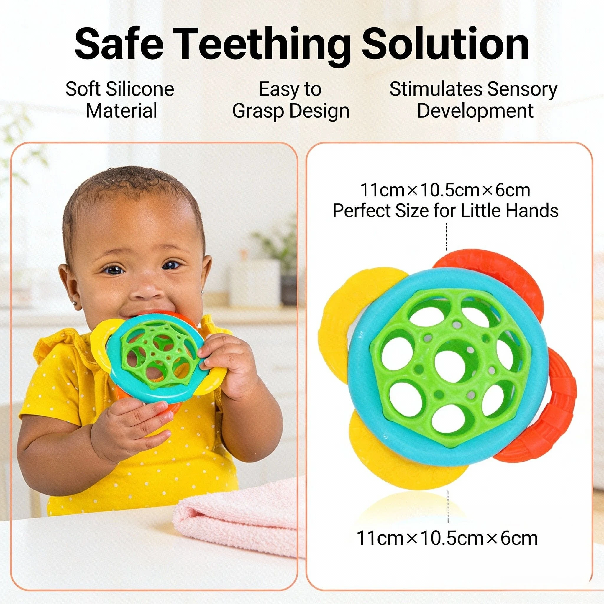 부드러운 아기 잡기 공 딸랑이 벨볼 조기 교육 교육용 감각 장난감 신생아 선물 어린이를위한 무작위 색상