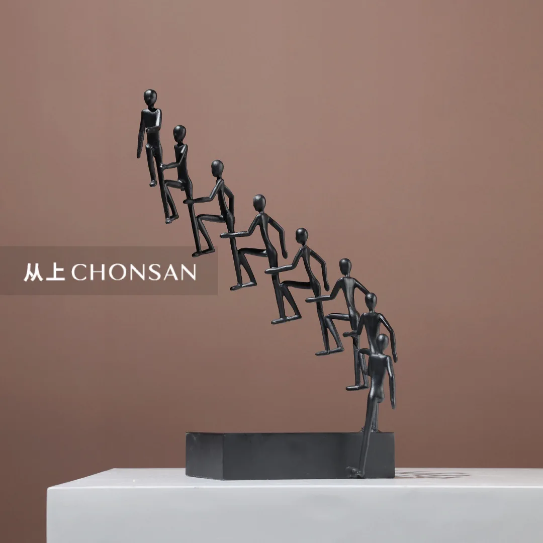 Modern minimalist creativity is rising step by step. Figure sculpture decorations,  desktop soft decorations