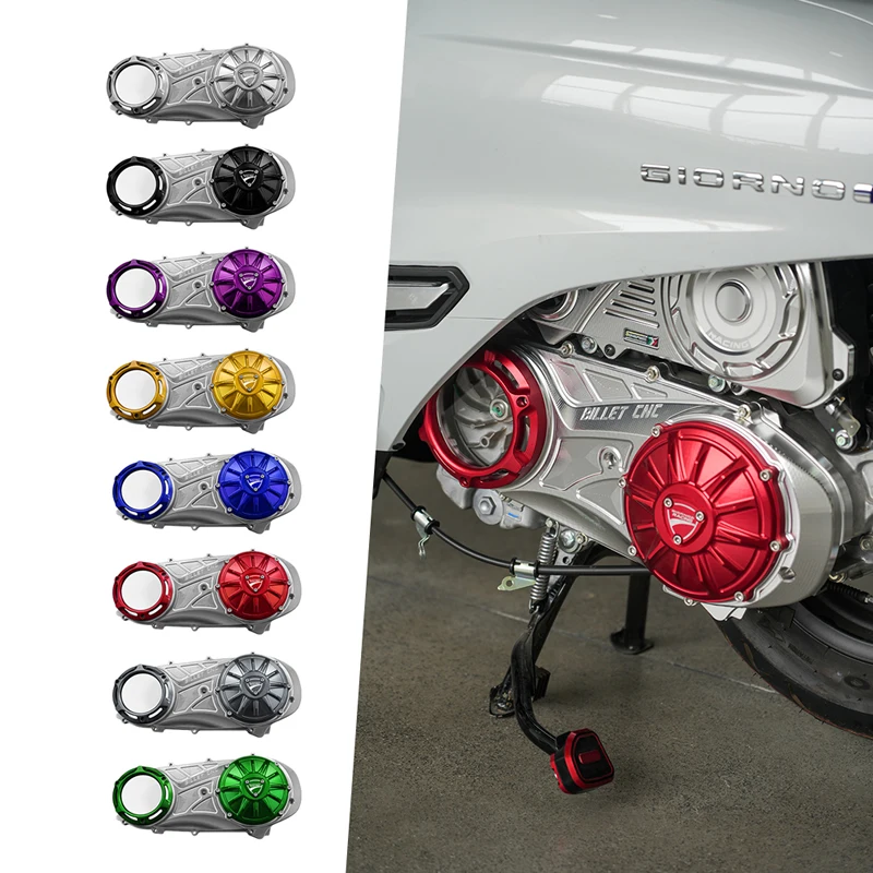 Motorcycle CNC Aluminum CVT Crank Case Cover Transmission Cover For Honda Giorno+ 125 Lead 125 160