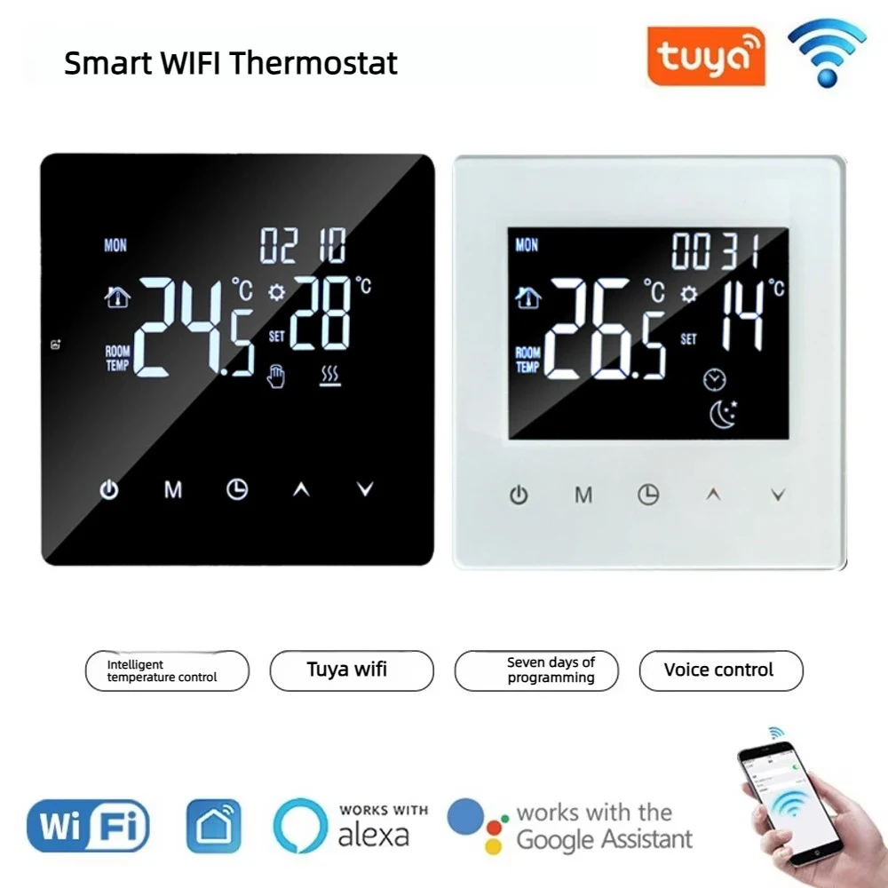 Tuya Smart WIFI Underfloor Heating Thermostat 16A 25A Water/Gas Boiler 3A Temperature Controller Works with Alexa Google Home
