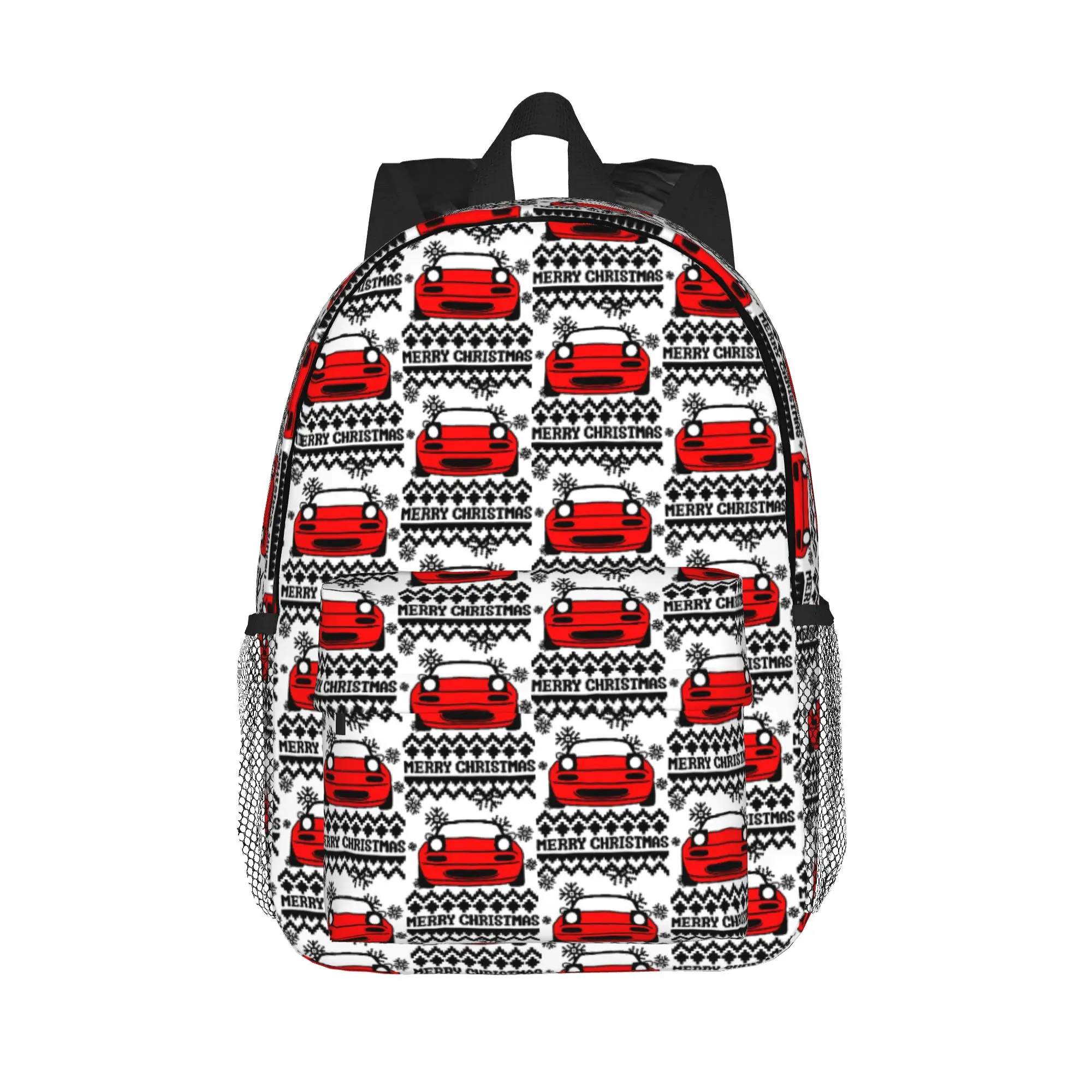 Miata Christmas Backpack Hot Sale Daypack Large Capacity Boys Girls BookBag Shoulder Bags for Men Women School Bag