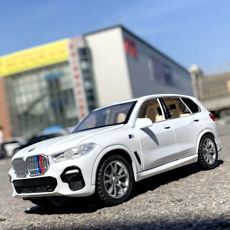 1:32 BMW X5 vehículo todoterreno alta simulación Diecast Metal aleación modelo coche sonido luz tirar hacia atrás colección niños juguetes regalos F163